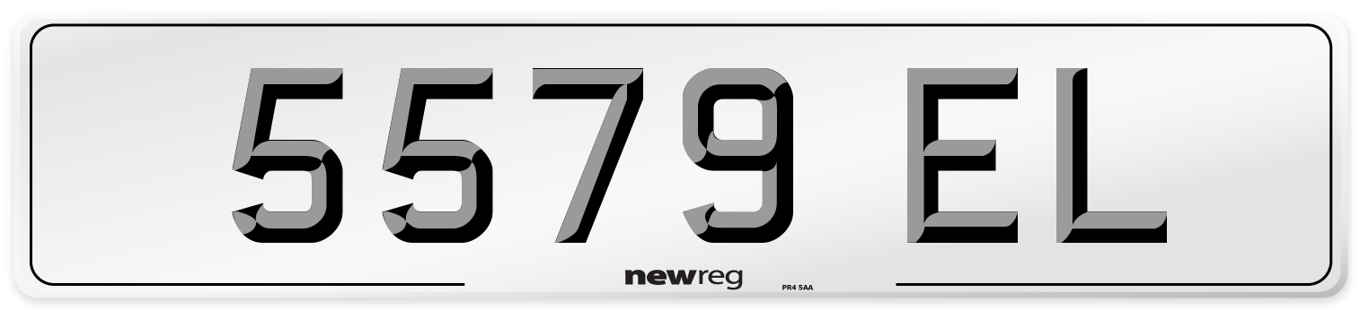 5579 EL Number Plate from New Reg